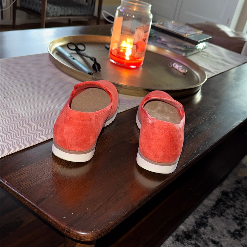 Clarks Women's Bright Coral Loafers - Picture 2 of 3